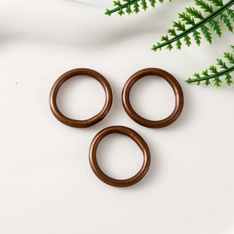 Multi-Color Fabric Edging Small Ring Glossy Fabric Ring Children's DIY Jewelry Accessories Small Ring Wholesale