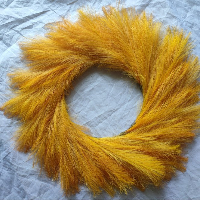 Pop Reed Grass Wreath Nordic ins Wedding Decoration Amazon Cross Border in stock Supply Simulation Wreath