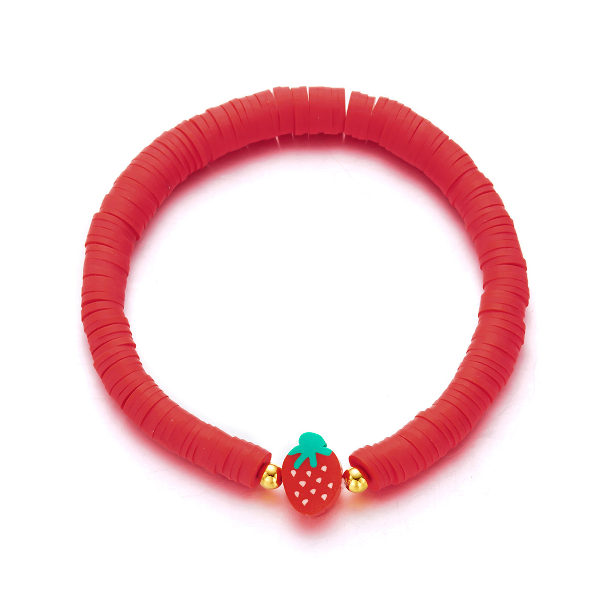 Summer Bracelets, Colorful Soft Clay Fruit Combination Bracelets for Women, Cute and Versatile Elastic Rope Hand Jewelry Wholesale