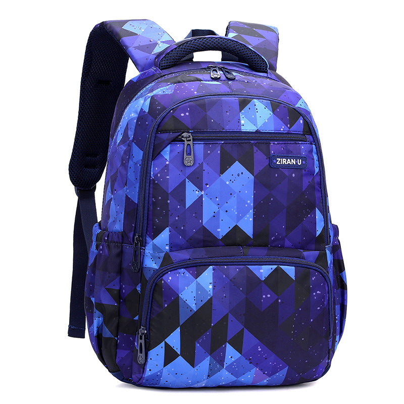 Cross-border explosions natural fish new student schoolbag grade 4-6 boys and girls backpack printing generation