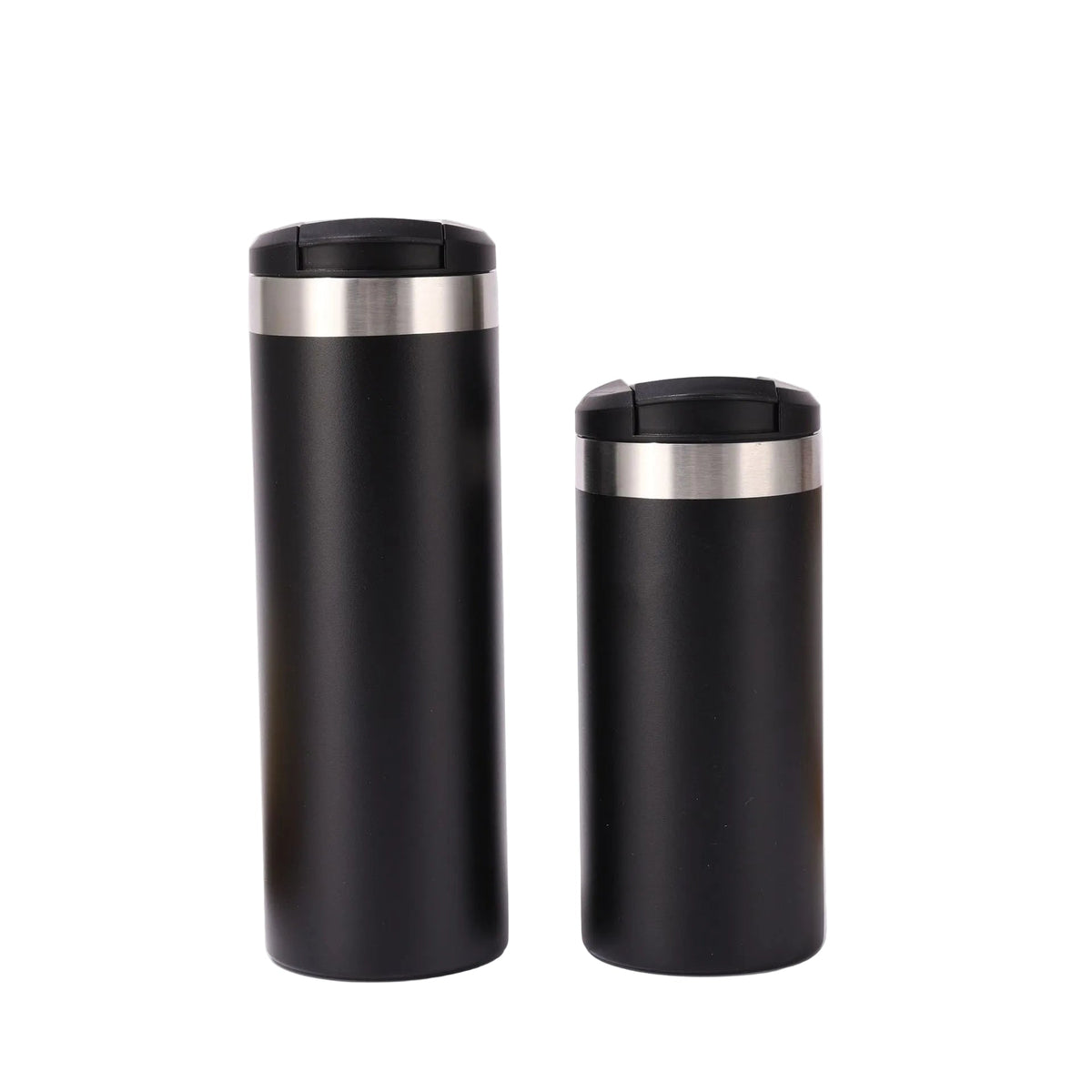 flip-top straight-sided thermos cup with 304 stainless steel inner liner double-layer vacuum portable coffee cup