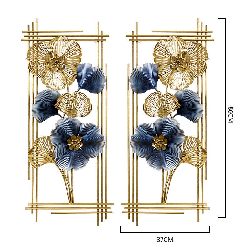 A Pair of Home Wall Hangings, Creative Iron Wall Hangings, Stereo Wall Hangings, Living Room Background Wall Decorations