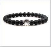 Direct manufacturer, popular on AliExpress: 8mm tiger eye stone, white turquoise, dog paw transparent elastic cord bracelet