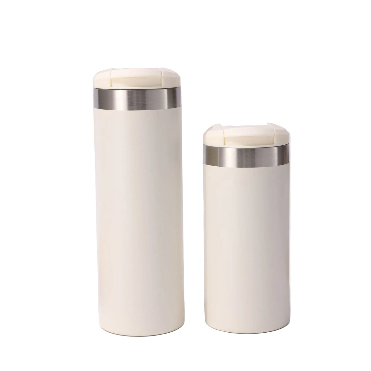 flip-top straight-sided thermos cup with 304 stainless steel inner liner double-layer vacuum portable coffee cup