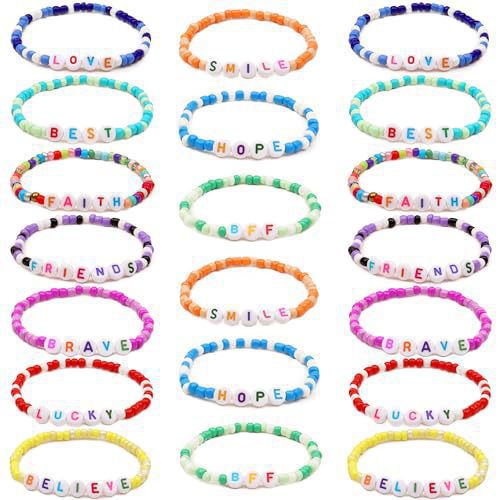 Mixed-Color Beaded Seed Bead Set Children's  Jewelry DIY Letter Friendship Bracelet