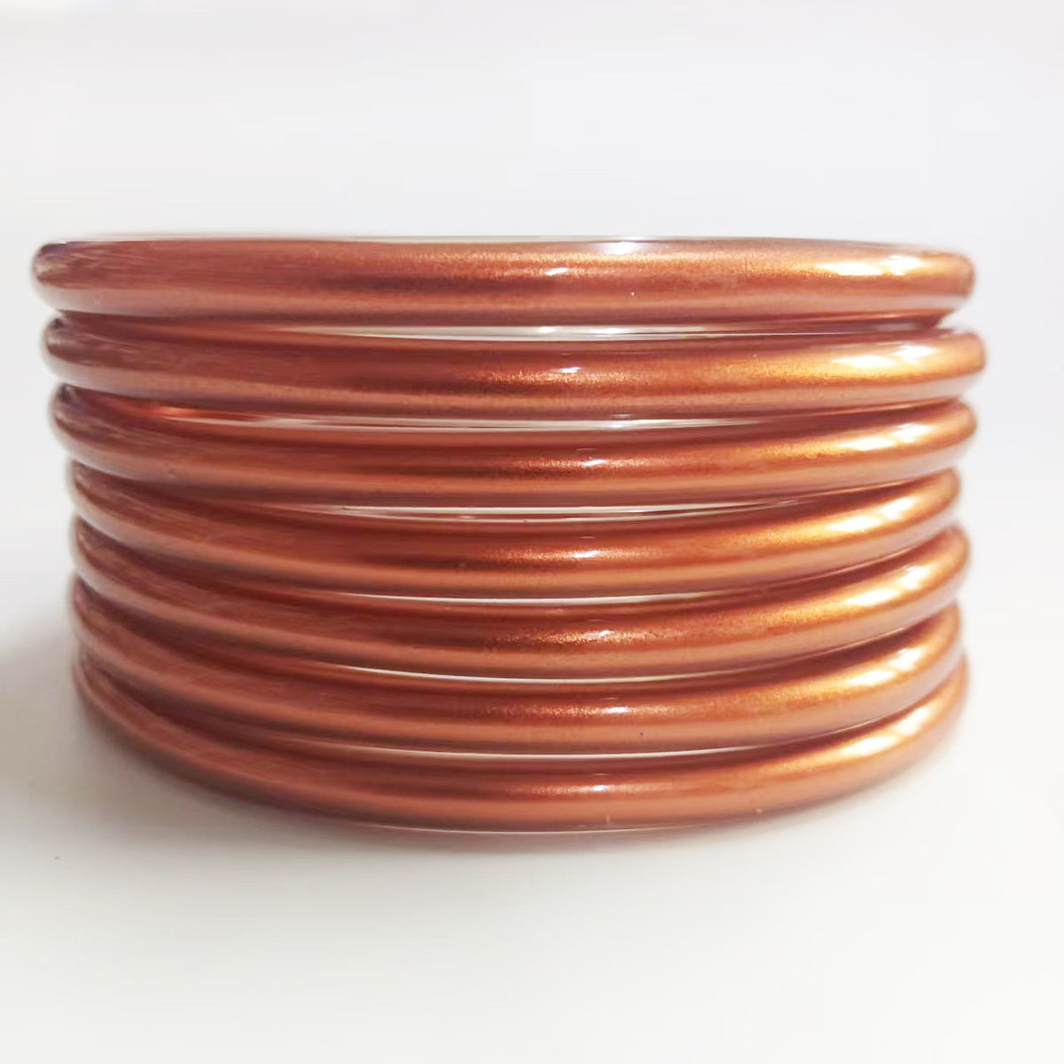 7-Layer Plastic Silicone Bracelets Gold Foil Jelly Bangles Multi-Layer Silicone Gold Foil Paint Bracelets Factory Direct Sales
