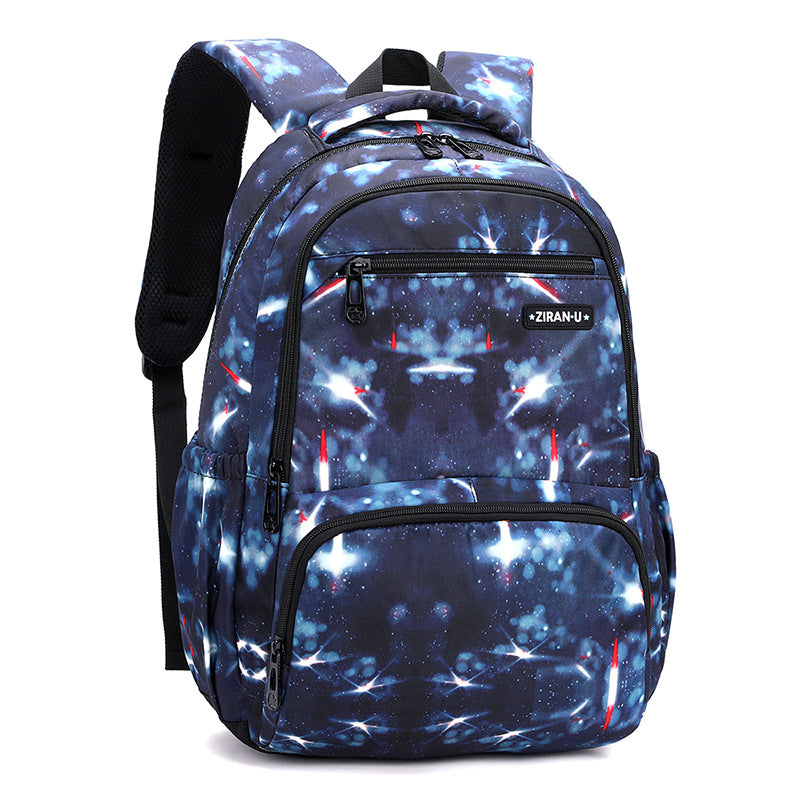 Cross-border explosions natural fish new student schoolbag grade 4-6 boys and girls backpack printing generation