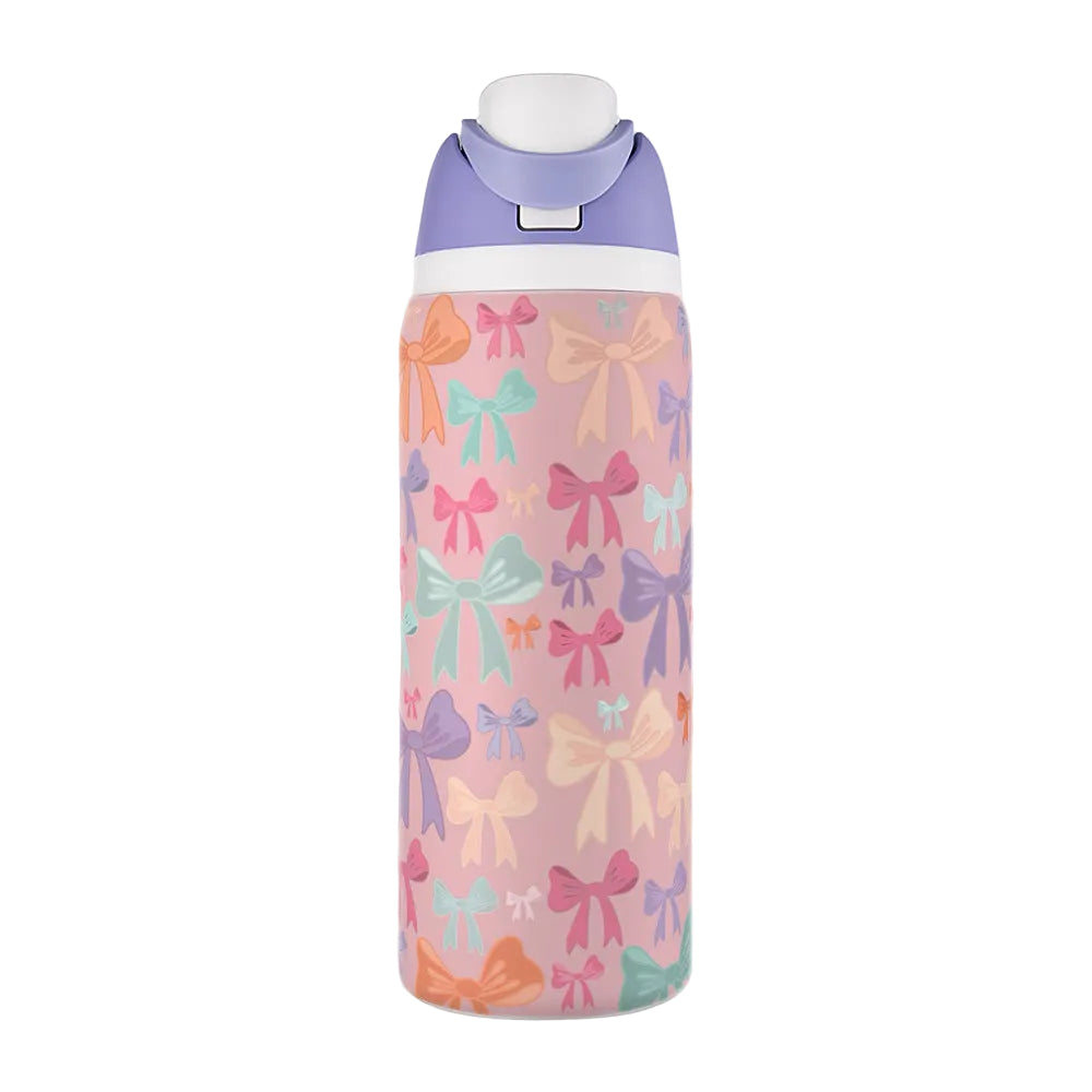 Water Cup 304 Vacuum Stainless Steel Thermos Cup Portable Satchel Straw Double Drink Sports Water Bottle for Men and Women