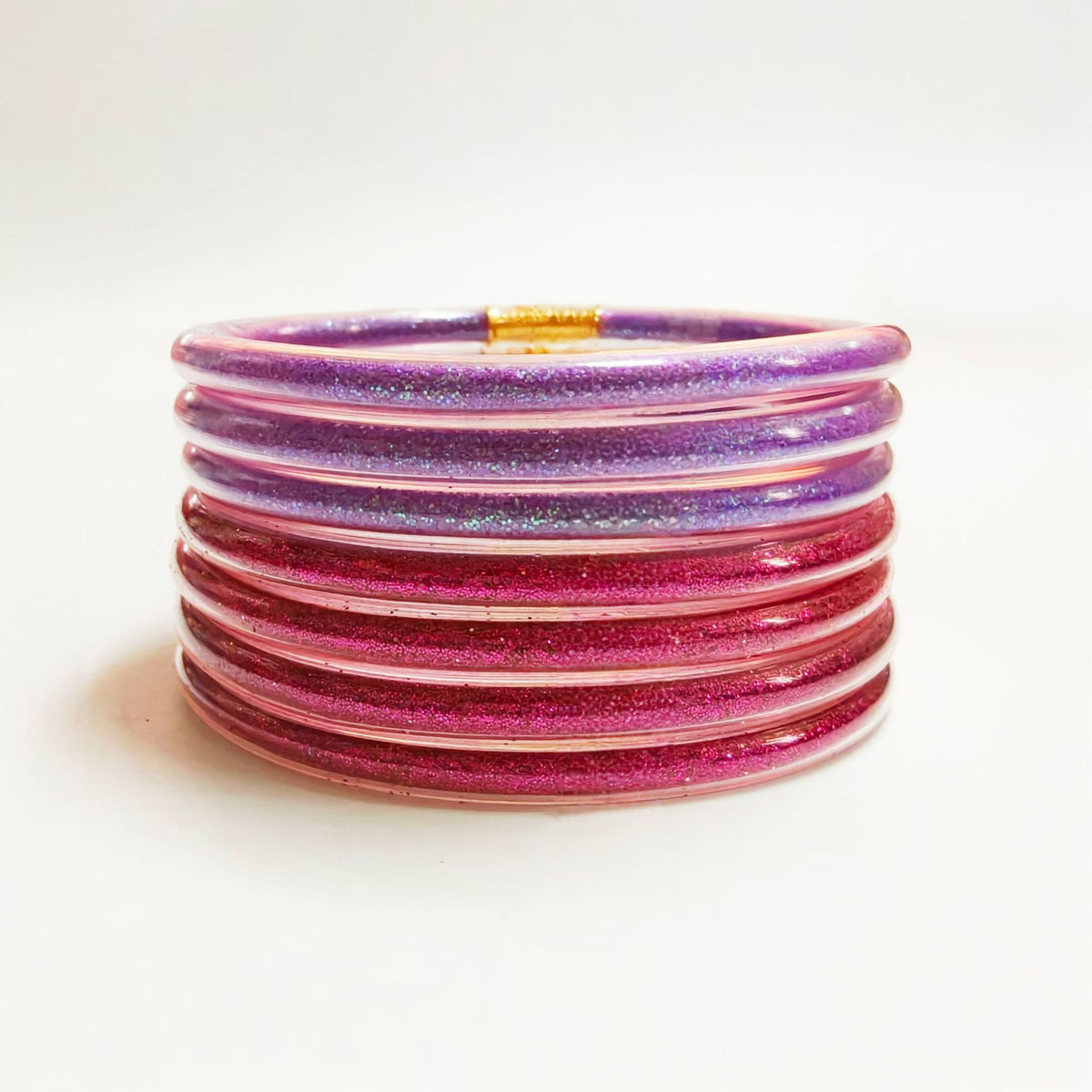 43 Colors Amazon Best-Selling 7-Layer Silicone Rainbow Glitter Bracelet Ribbon Set Women's Bow Glitter Bracelet
