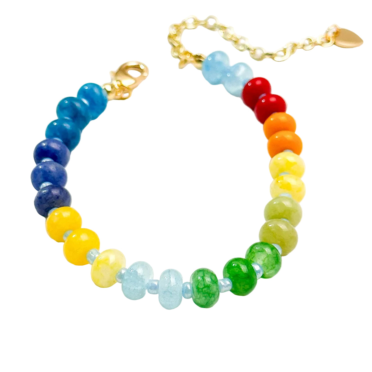 Colorful Natural Stone Beaded Bracelet/Niche Ins-Style Stackable Jewelry, Candy-Colored Versatile Friendship Bracelet