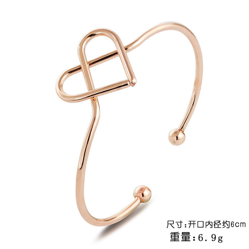 Hemasa  Love Knot Bracelet Women's diy Bracelet Opening Rose Gold Hand Jewelry Bridal Tribal Kink