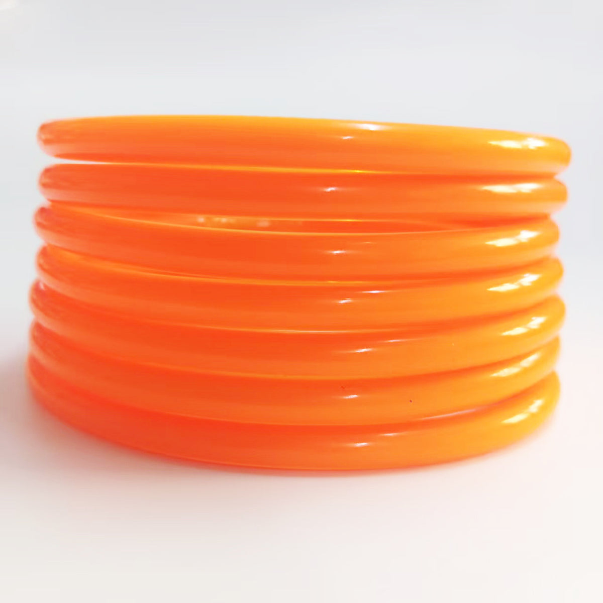 7-Layer Plastic Silicone Bracelets Gold Foil Jelly Bangles Multi-Layer Silicone Gold Foil Paint Bracelets Factory Direct Sales