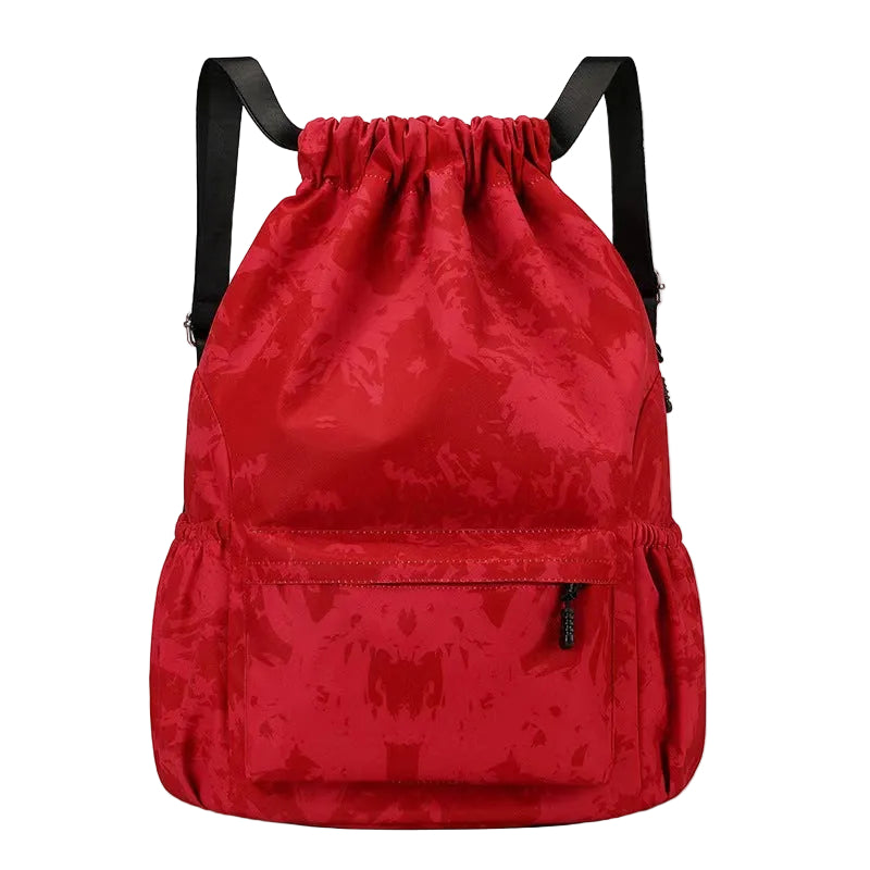 Casual  Lightweight Drawstring Backpack Large Capacity Hiking Travel Bag Waterproof Bag Drawstring Pocket