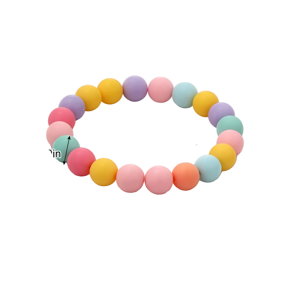 Bohemian Heart-Shaped Acrylic Cute Pink Letter Bracelet Colorful Beaded Bracelet Set