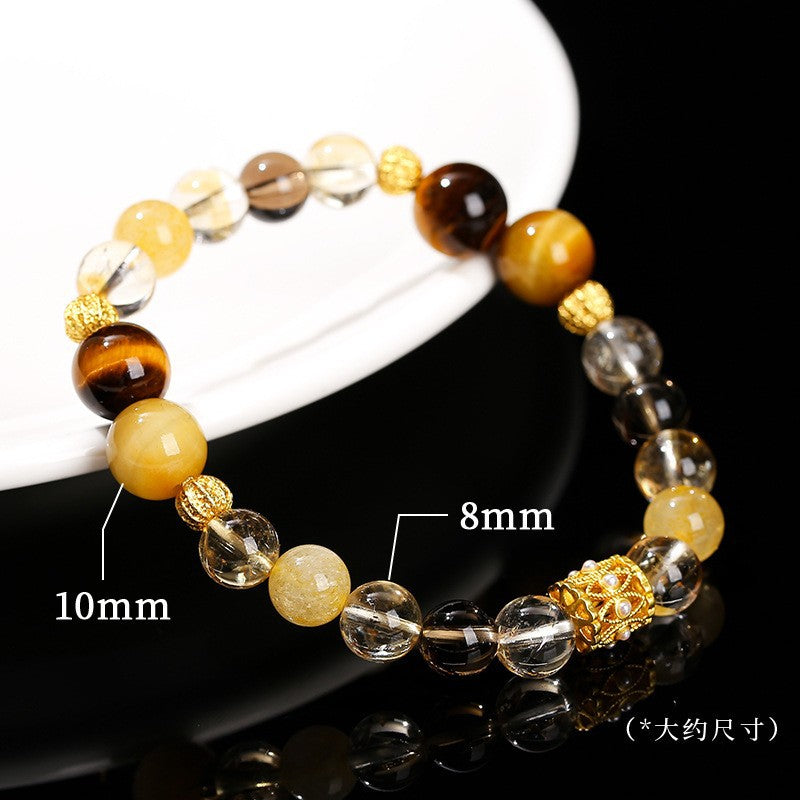 Jingdong Jewelry Natural Crystal Bracelet Jade New Chinese Style Fresh Tassel Bracelet for Girls and Best Friends Agate Bracelet