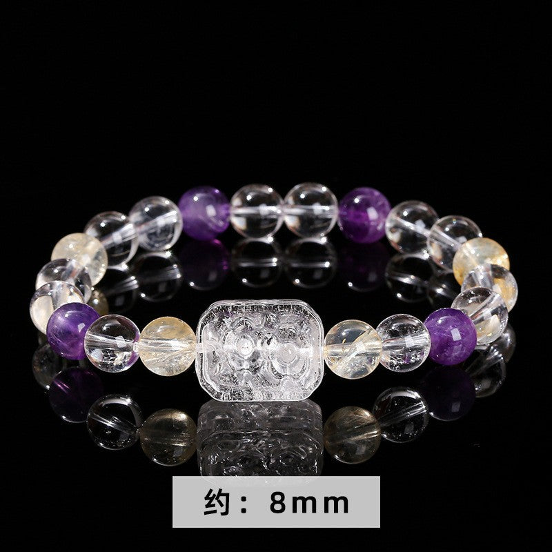 Jingdong Jewelry Natural Crystal Bracelet Jade New Chinese Style Fresh Tassel Bracelet for Girls and Best Friends Agate Bracelet