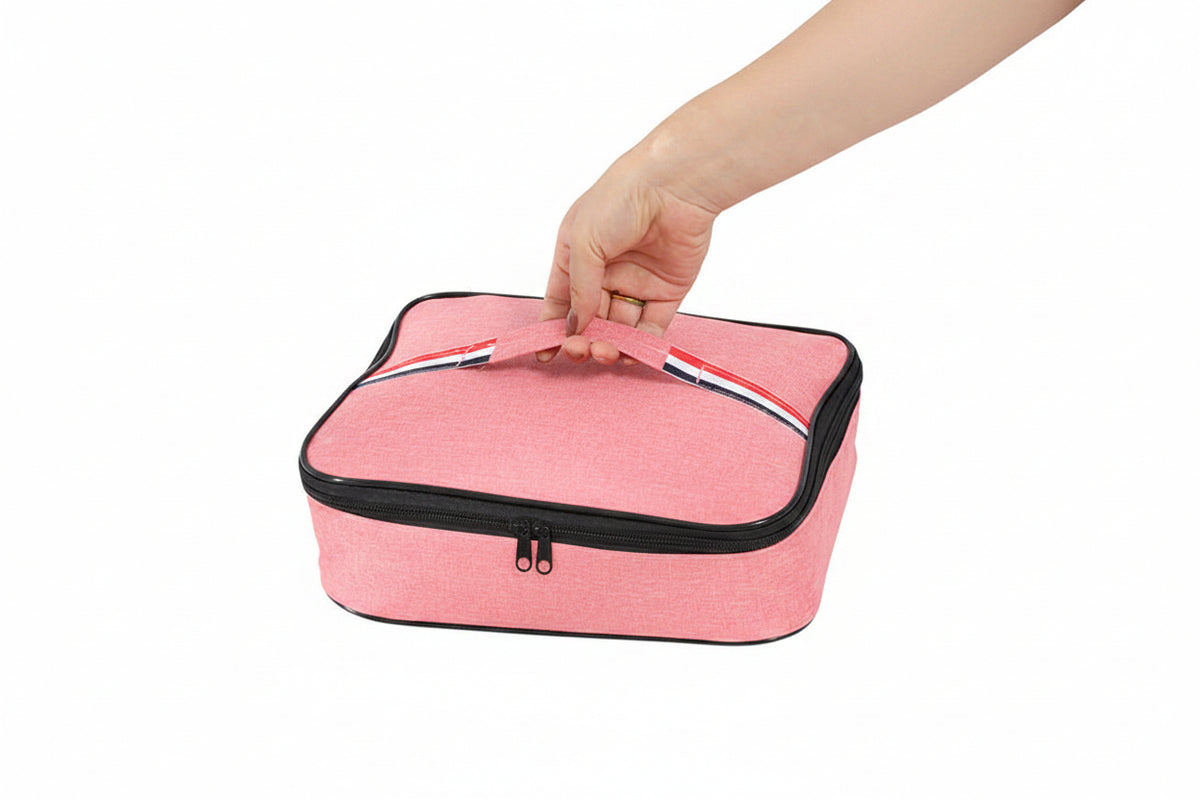 Lunch box insulation bag Bento student aluminum foil thickened portable work compartment plate handbag