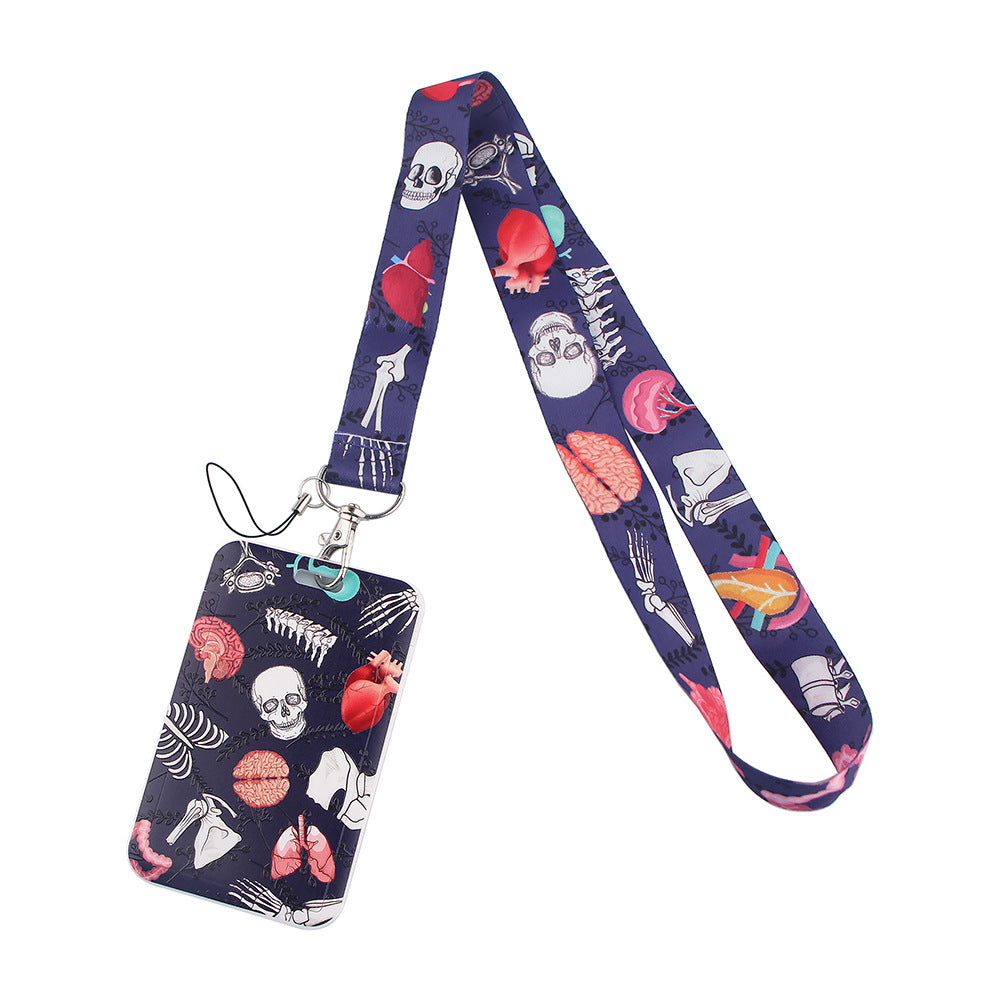 Doctor Pills Cat Mobile Phone Lanyard Card Set Combination Bus Card Factory Brand Work Medical Lanyard Campus Card Pendant