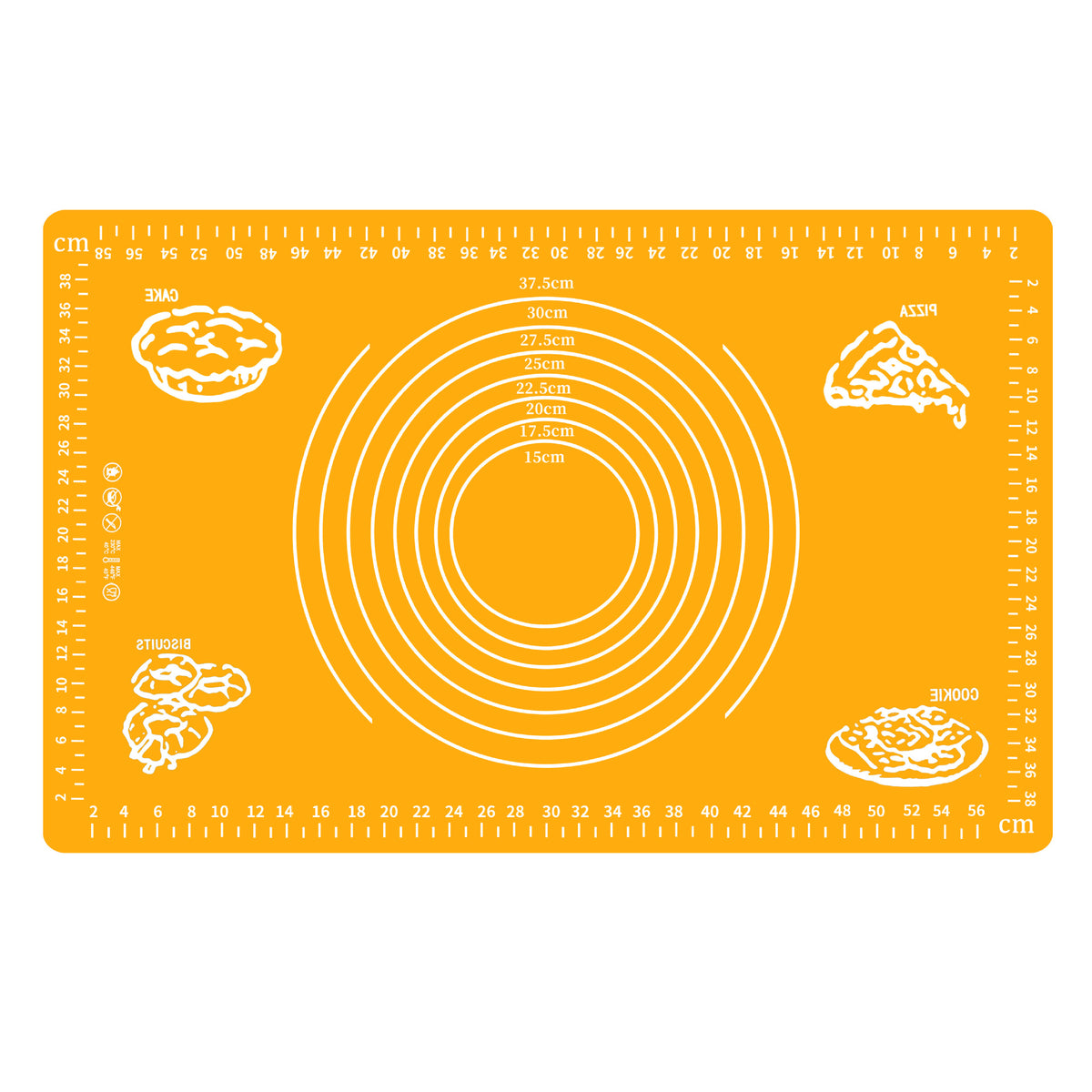 Flour shaping pad large scale silicone pad 50*40 soft chopping board baking tool high temperature resistant kneading pad