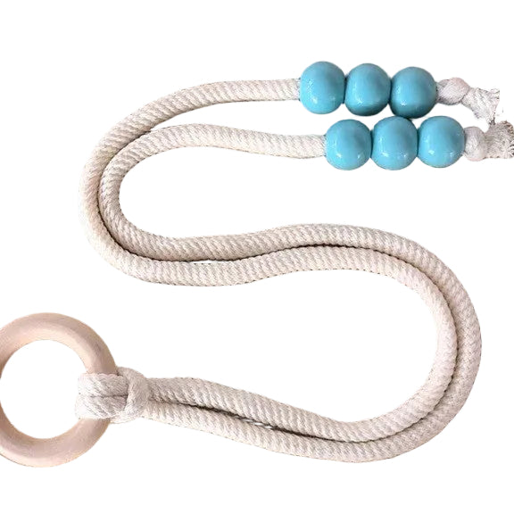 Curtain  Tiebacks with Cotton Rope Weaving Adjustable Sheer Curtain Strap Storage Clips Cream-Style Hanging Ball Decorations