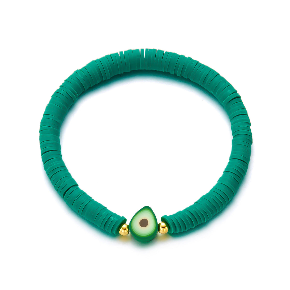 Summer Bracelets, Colorful Soft Clay Fruit Combination Bracelets for Women, Cute and Versatile Elastic Rope Hand Jewelry Wholesale