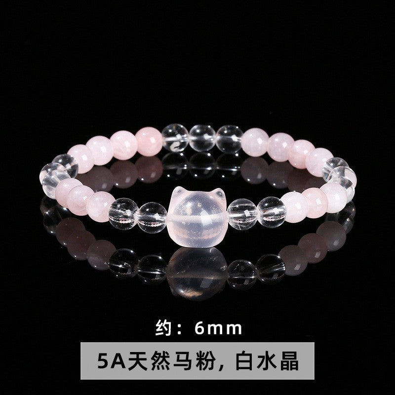 Jingdong Jewelry Natural Crystal Bracelet Jade New Chinese Style Fresh Tassel Bracelet for Girls and Best Friends Agate Bracelet