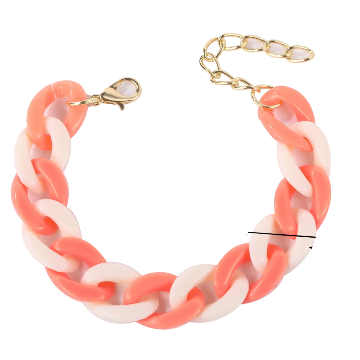Bohemian Heart-Shaped Acrylic Cute Pink Letter Bracelet Colorful Beaded Bracelet Set
