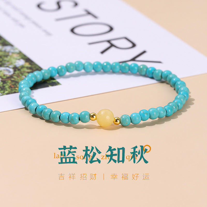 Jingdong Jewelry Natural Crystal Bracelet Jade New Chinese Style Fresh Tassel Bracelet for Girls and Best Friends Agate Bracelet