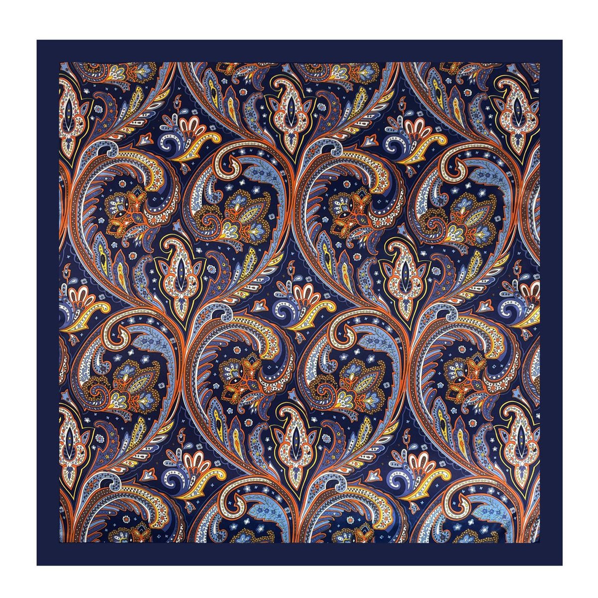 90cm Paisley Silk Scarf for Women, Trendy and Versatile, European and American Style, Imitation Silk Paisley Headscarf Wholesale