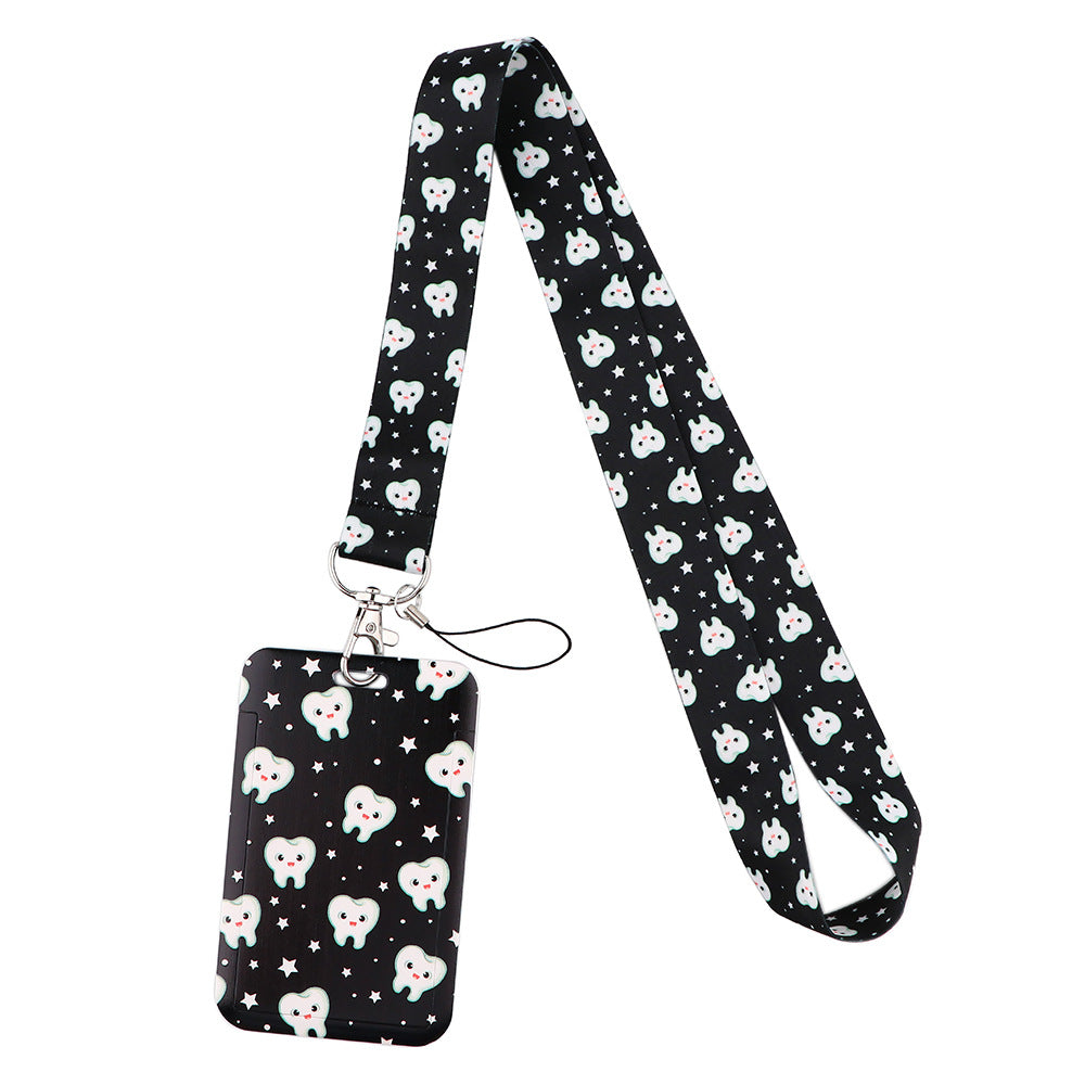 Doctor Pills Cat Mobile Phone Lanyard Card Set Combination Bus Card Factory Brand Work Medical Lanyard Campus Card Pendant