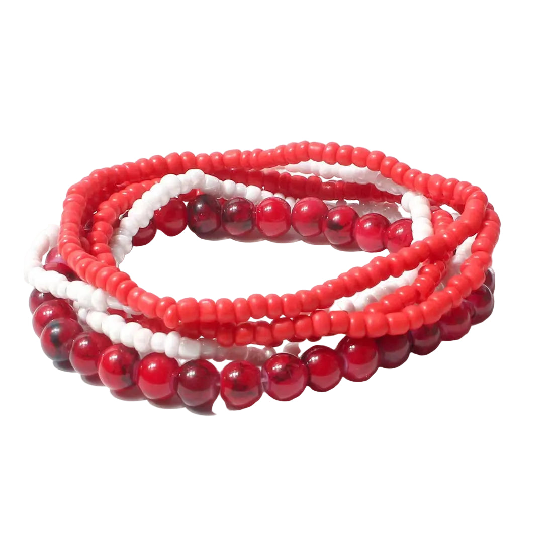 Vacation-Style Handmade Beaded Multi-Layered Seed Bead and Glass Mix-And-Match Stackable Jewelry Bracelets Wholesale