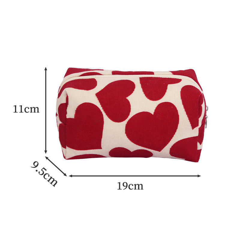 High-Value Aesthetic Handheld Makeup Bag, Large Capacity Cosmetic Storage Bag, Drawstring Closure Bag