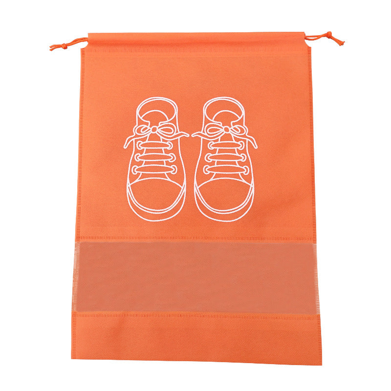 In-Stock Non-Woven Fabric Shoe Storage Bags, Shoe Storage Drawstring Dust-Proof Bags with Zipper
