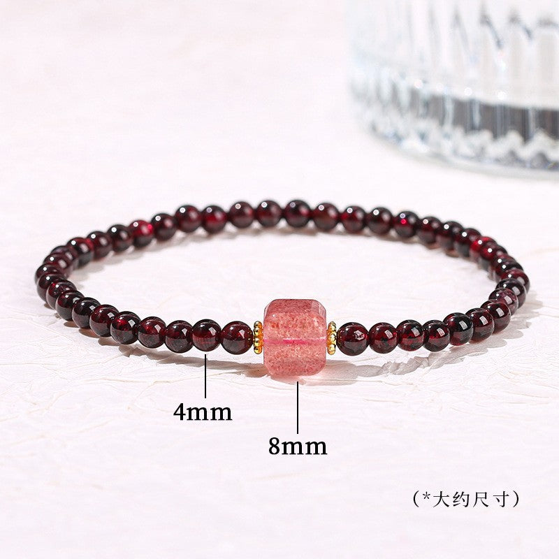 Jingdong Jewelry Natural Crystal Bracelet Jade New Chinese Style Fresh Tassel Bracelet for Girls and Best Friends Agate Bracelet