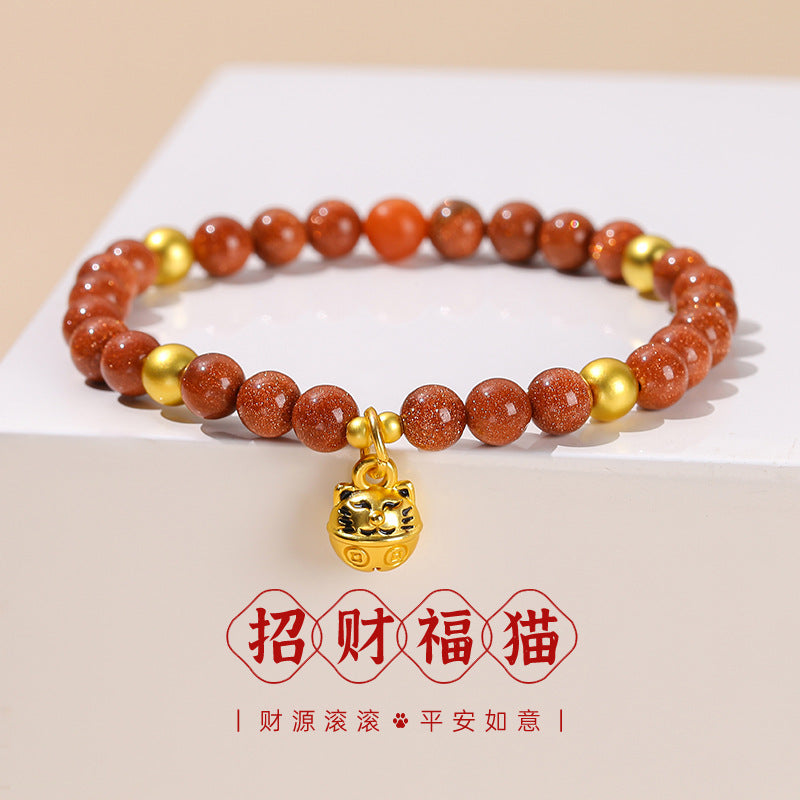 Jingdong Jewelry Natural Crystal Bracelet Jade New Chinese Style Fresh Tassel Bracelet for Girls and Best Friends Agate Bracelet