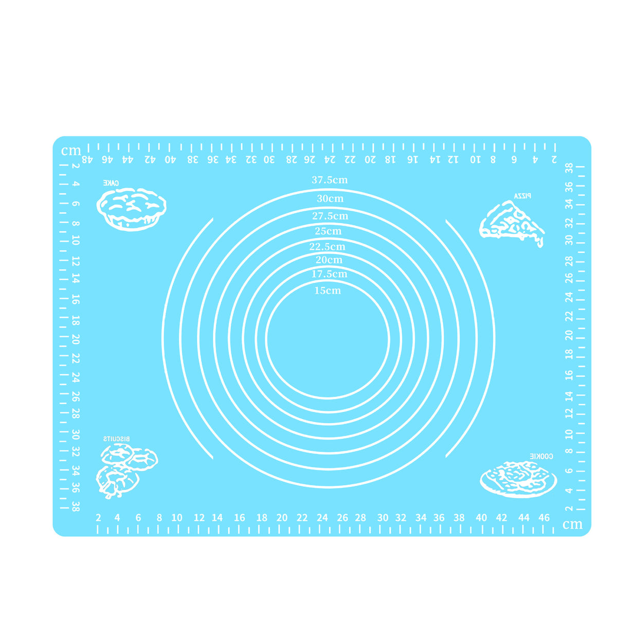Flour shaping pad large scale silicone pad 50*40 soft chopping board baking tool high temperature resistant kneading pad