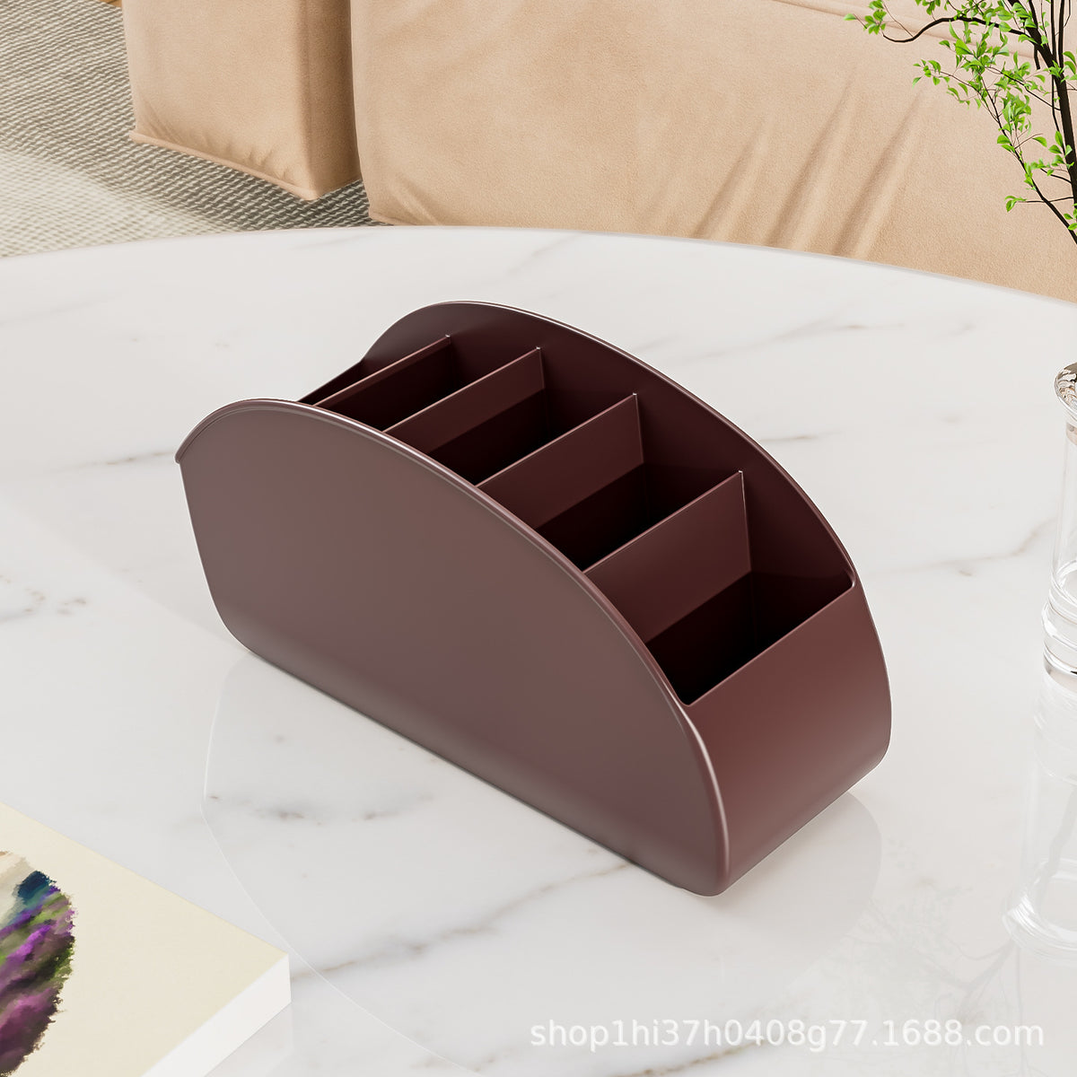 Desktop Living Room Remote Control Storage Box Bedside Table /Storage Cosmetics Tool Storage Box