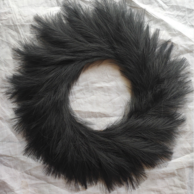 Pop Reed Grass Wreath Nordic ins Wedding Decoration Amazon Cross Border in stock Supply Simulation Wreath