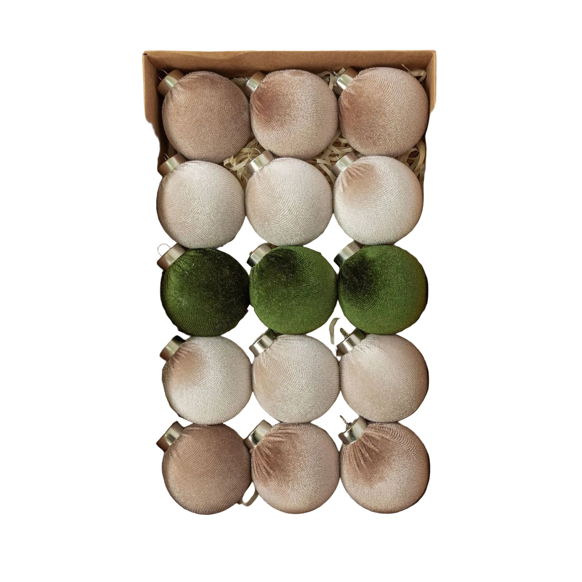 velvet Christmas balls 6CM-15pcs fabric-wrapped balls Christmas decorations