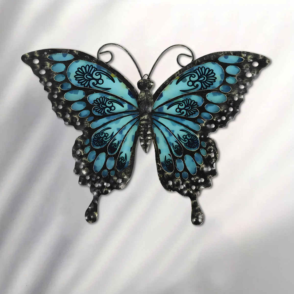 Turquoise Blue and Black Wings Design Farmhouse Style Interior for Living Room Bedroom Porch and Office