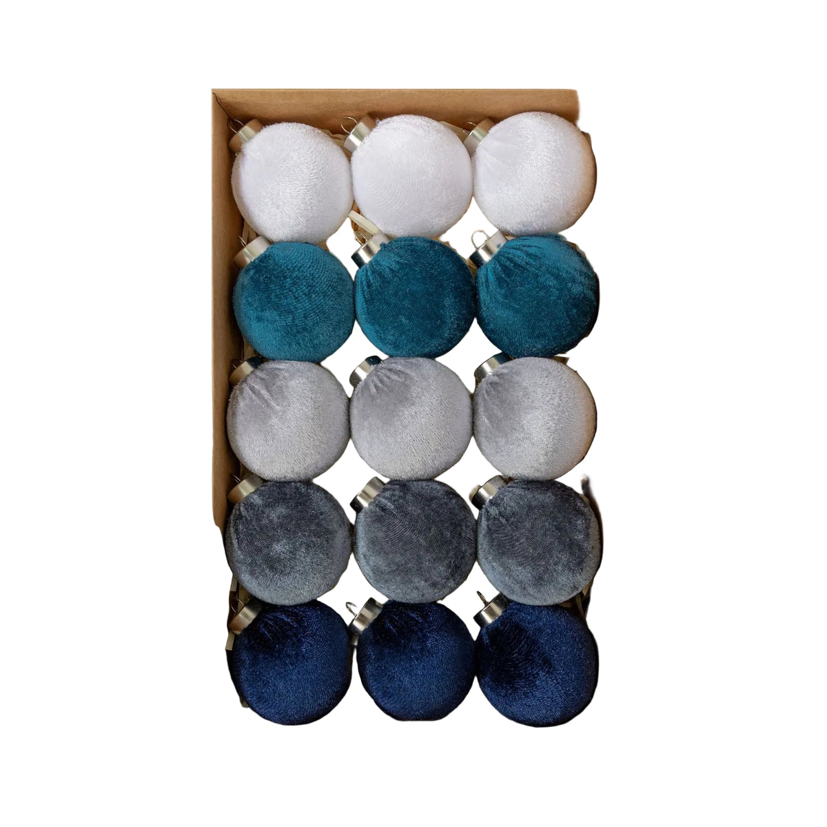 velvet Christmas balls 6CM-15pcs fabric-wrapped balls Christmas decorations