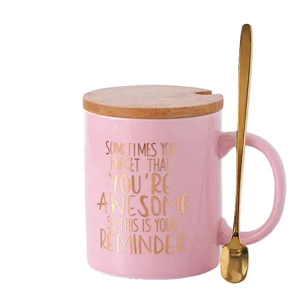 Birthday Gift Small Fresh Tulip Cup Ceramic Cup Girl's Heart Accompanying Gift for Best Friends Practical Mug