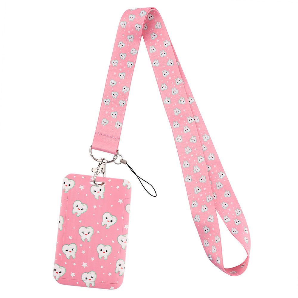 Doctor Pills Cat Mobile Phone Lanyard Card Set Combination Bus Card Factory Brand Work Medical Lanyard Campus Card Pendant