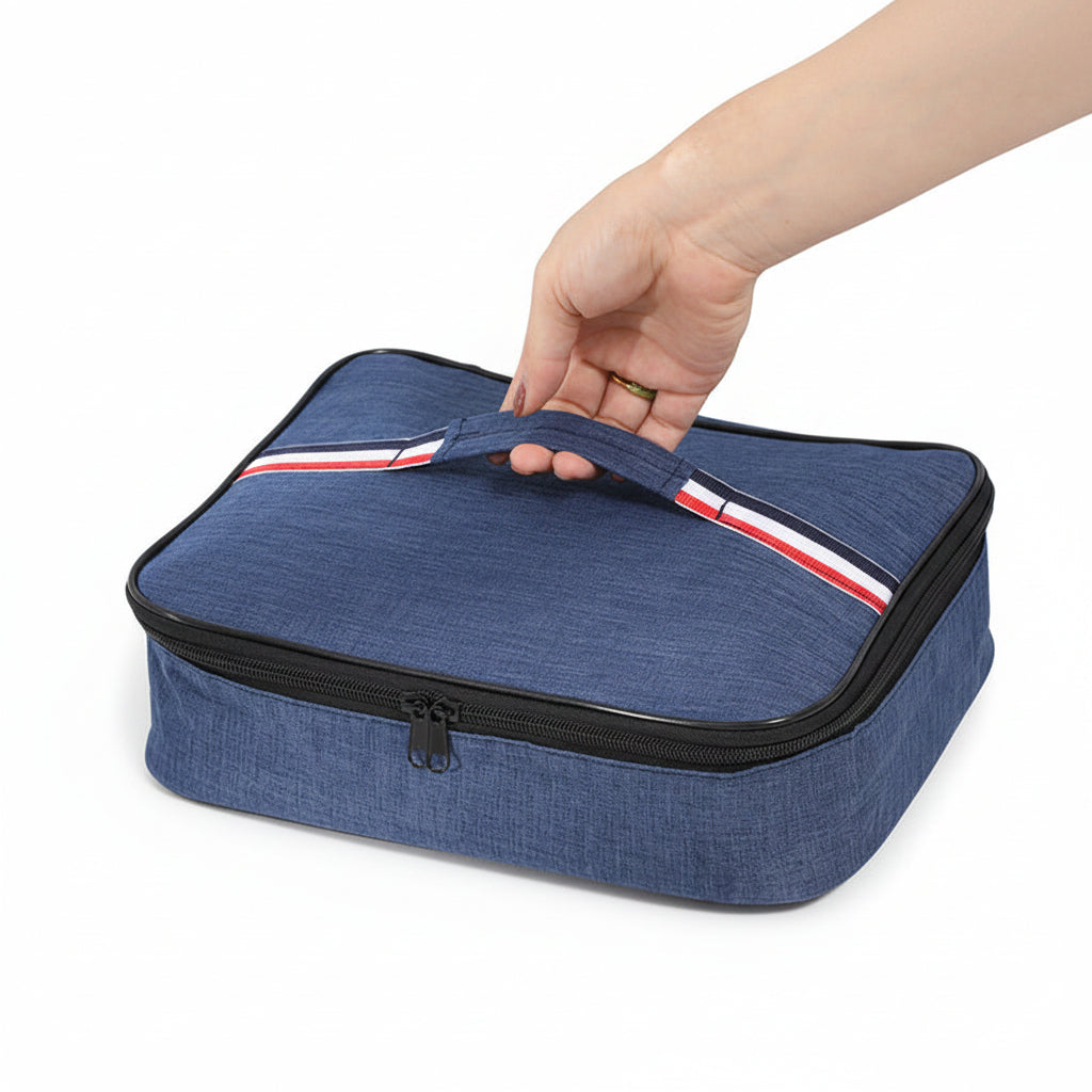 Lunch box insulation bag Bento student aluminum foil thickened portable work compartment plate handbag