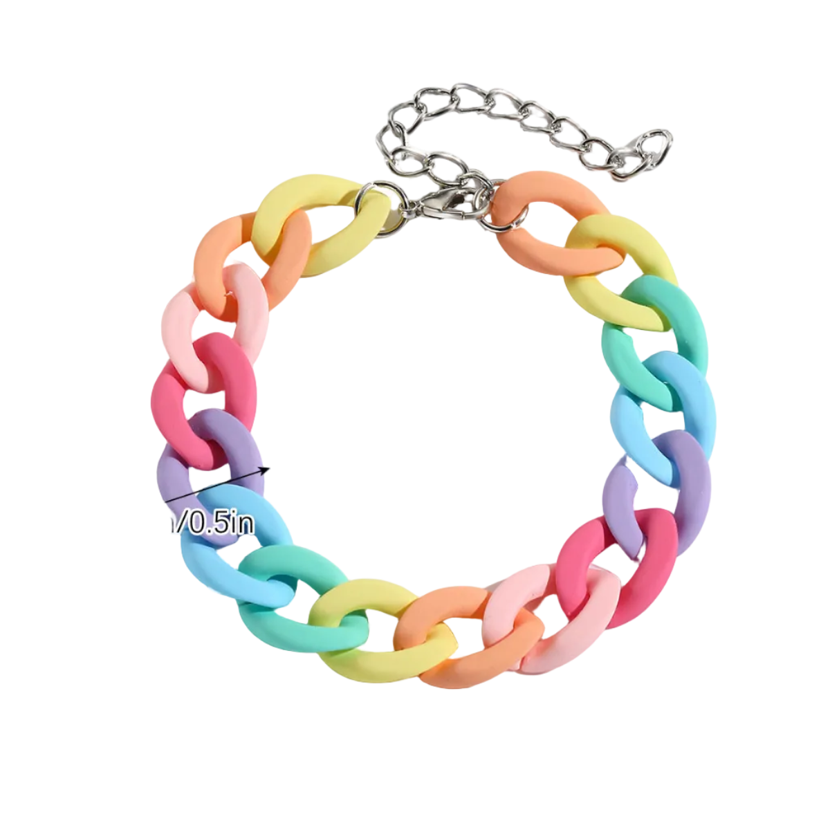 Bohemian Heart-Shaped Acrylic Cute Pink Letter Bracelet Colorful Beaded Bracelet Set