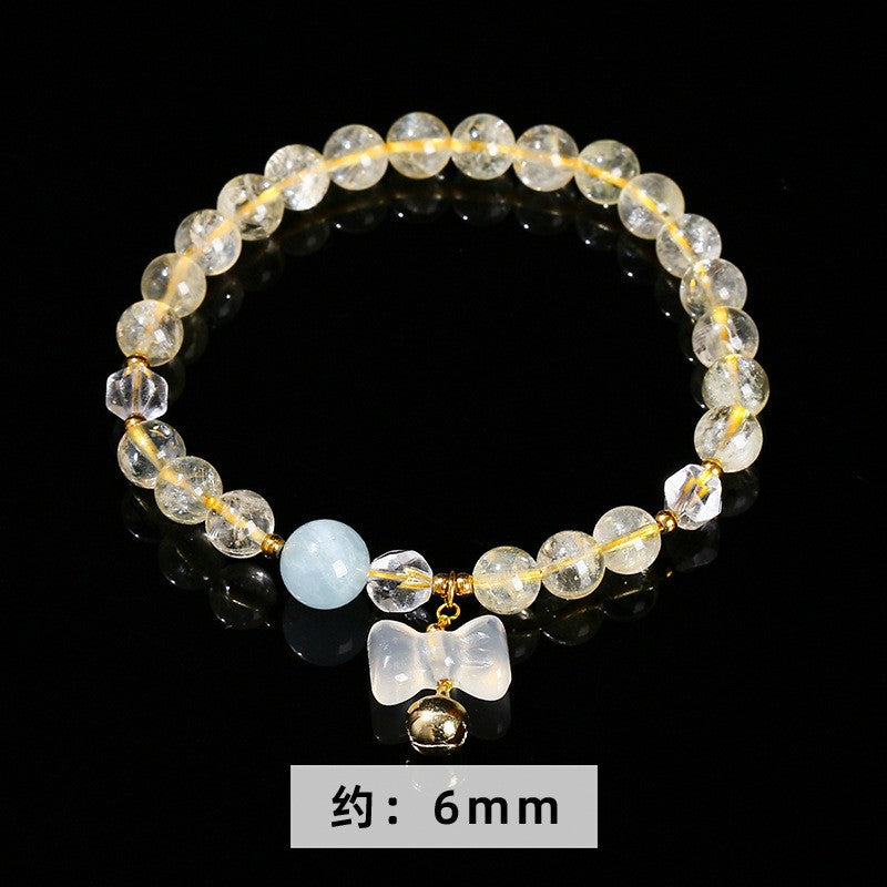 Jingdong Jewelry Natural Crystal Bracelet Jade New Chinese Style Fresh Tassel Bracelet for Girls and Best Friends Agate Bracelet
