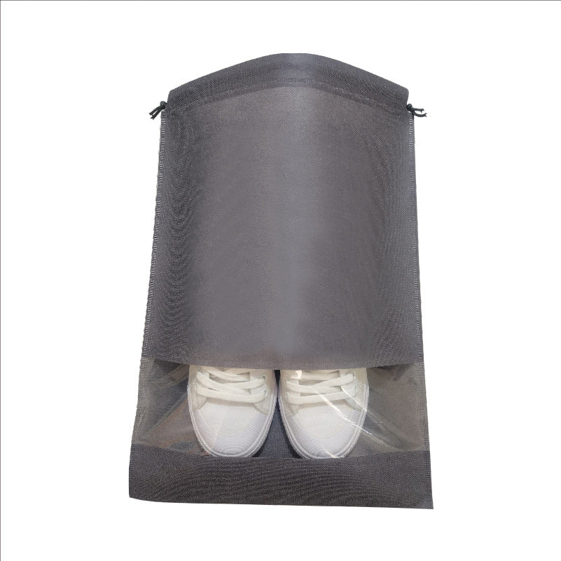 In-Stock Non-Woven Fabric Shoe Storage Bags, Shoe Storage Drawstring Dust-Proof Bags with Zipper