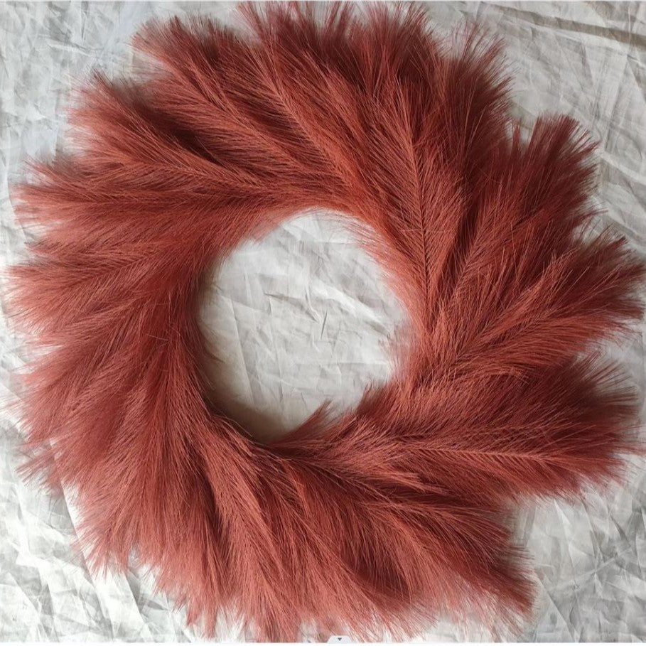 Pop Reed Grass Wreath Nordic ins Wedding Decoration Amazon Cross Border in stock Supply Simulation Wreath