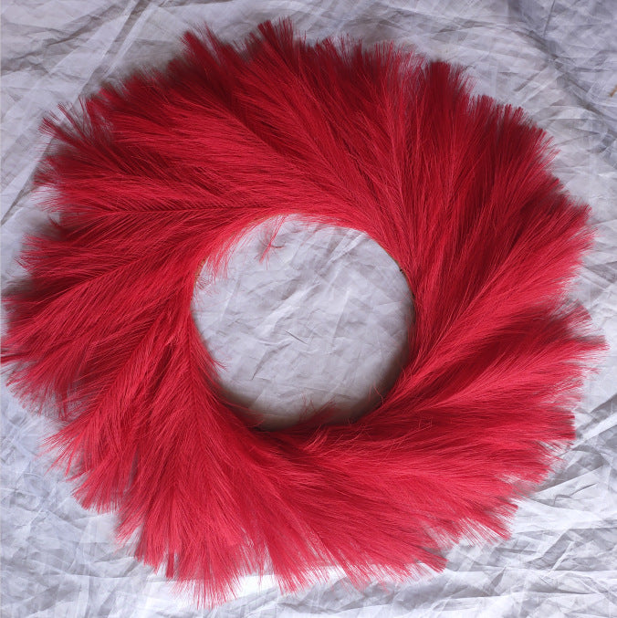 Pop Reed Grass Wreath Nordic ins Wedding Decoration Amazon Cross Border in stock Supply Simulation Wreath