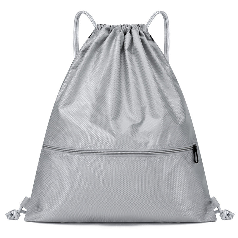 Lightweight Drawstring Backpack Large Capacity Unisex Sports Drawstring Bag Waterproof Foldable Bag